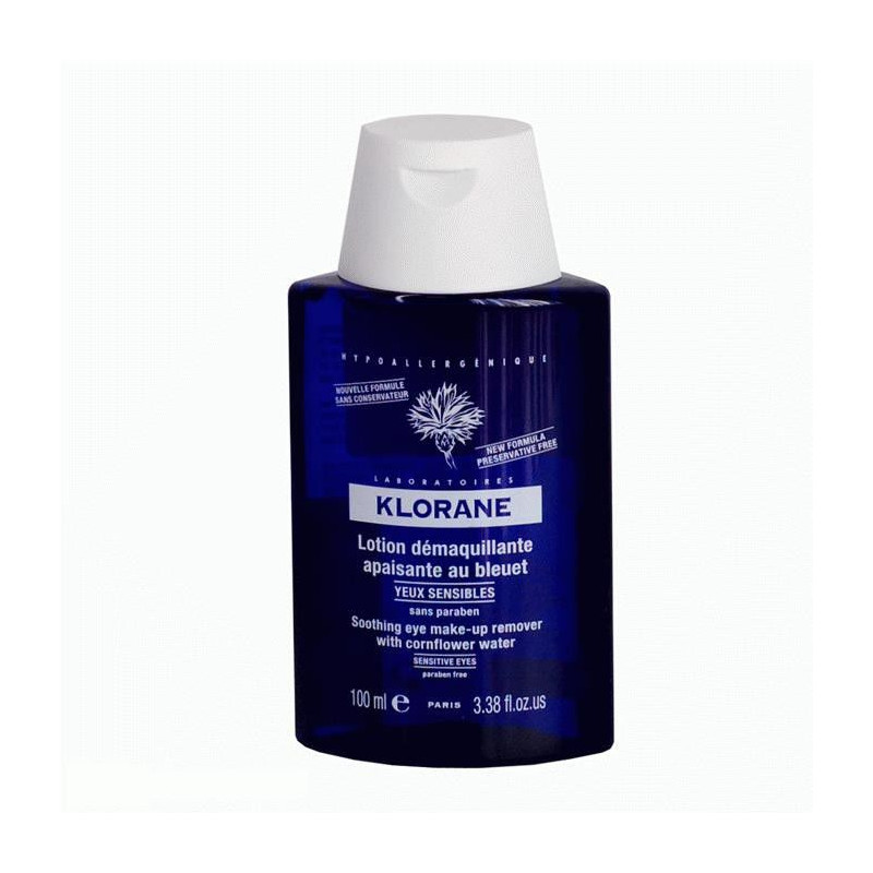 Buy Klorane (Kloran) lotion for removing eye make-up cornflower extract 100ml