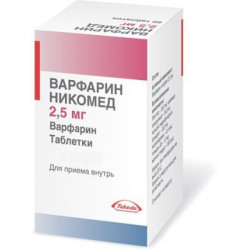 Buy Warfarin tablets 2.5mg №100