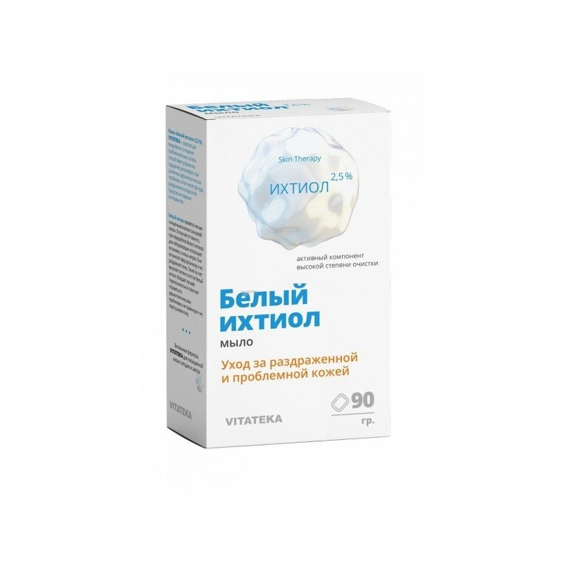 Buy Vitateka (Vitateca) white ichthyol soap 2.5% 90g