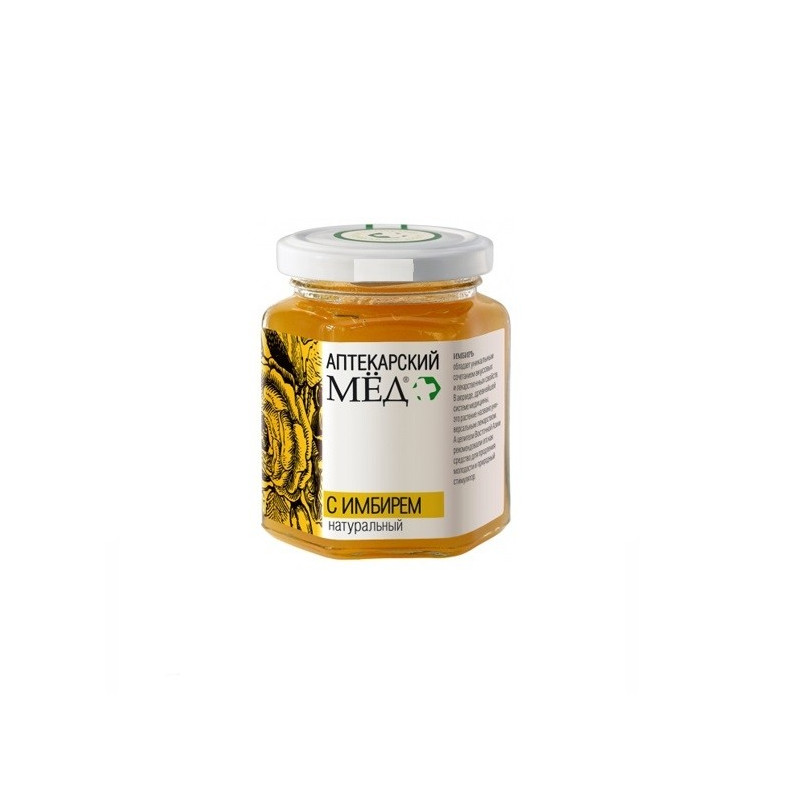 Buy Apothecary natural honey with ginger 250g