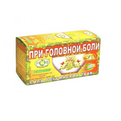 Buy Herbal tea is the power of Russia. Herbs No. 7 with headache filter pack 1.5g No. 20