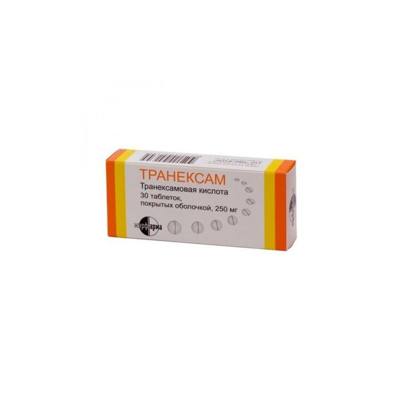 Buy Tranexam coated tablets 250mg №30