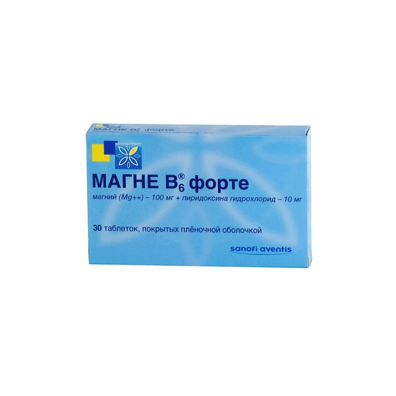 Buy Magne b6 forte coated tablets №30
