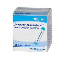 Buy Depakine chronosphere granules of prolonged action 100mg pack No. 30