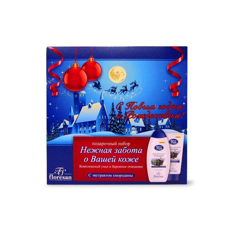 Buy Floresan gift currant set gel d / shower + milk