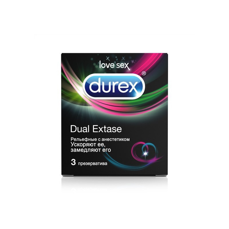 Buy Durex condoms dual extase №3