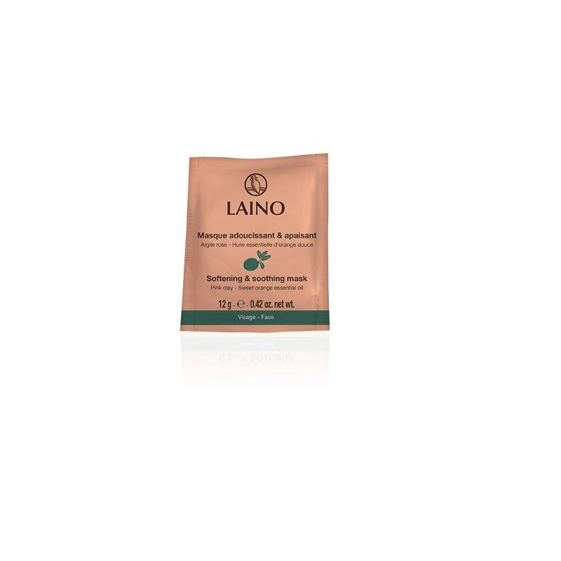 Buy Layno (lano) soothing and softening face mask with pink clay 12g