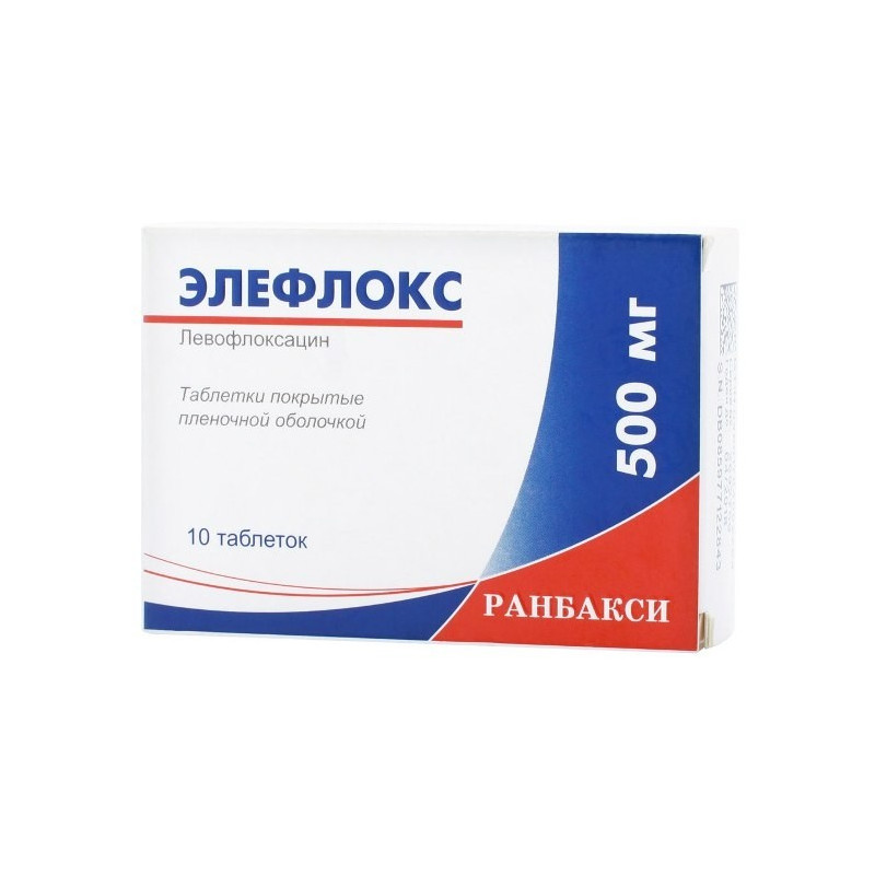 Buy Elefloks coated tablets 500mg №10