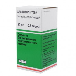 Buy Cisplatin concentrate for the preparation of the solution for the infusion of 0.5 mg / ml 20 ml