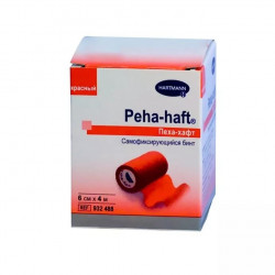 Buy Elastic cohesive bandage 4mh6sm (peha-haft) red