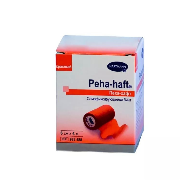 Buy Elastic cohesive bandage 4mh6sm (peha-haft) red