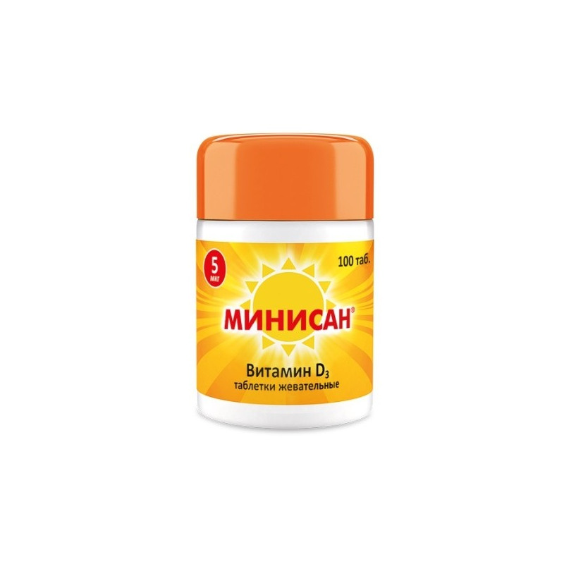 Buy Vitamin D3 tablets chew 5mkg №100 minisan
