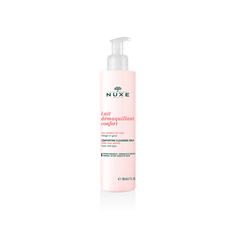 Buy Nuxe (nyuks) cleansing milk-comfort with rose petals 200ml bottle-pump