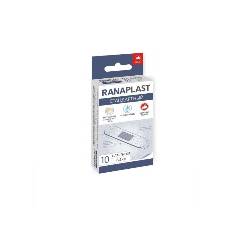 Buy Ranaplast plaster standard waterproof polymer-based 7x2cm №10