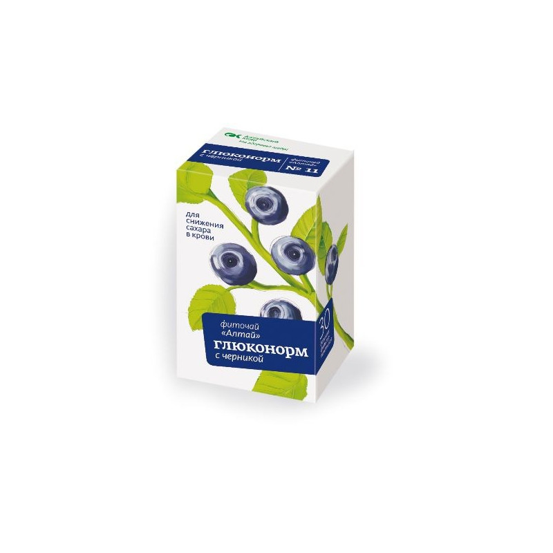 Buy Altai Phytotea №11 gluconorm with blueberries filter pack 2g n20