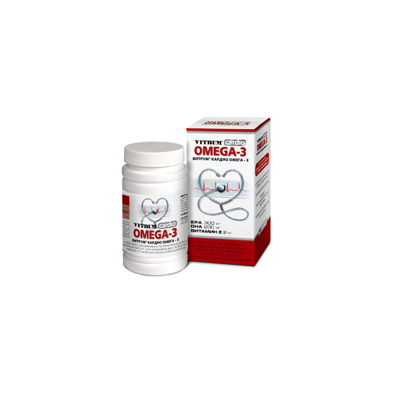 Buy Vitrum cardio omega-3 capsules No. 60