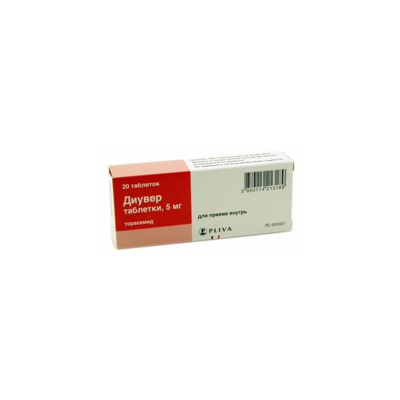 Buy Diuver pills 5mg number 20
