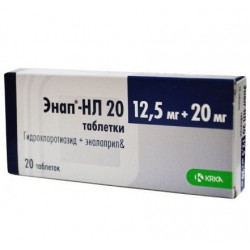 Buy Enap-hl tablets 20 mg / 12.5 mg number 20